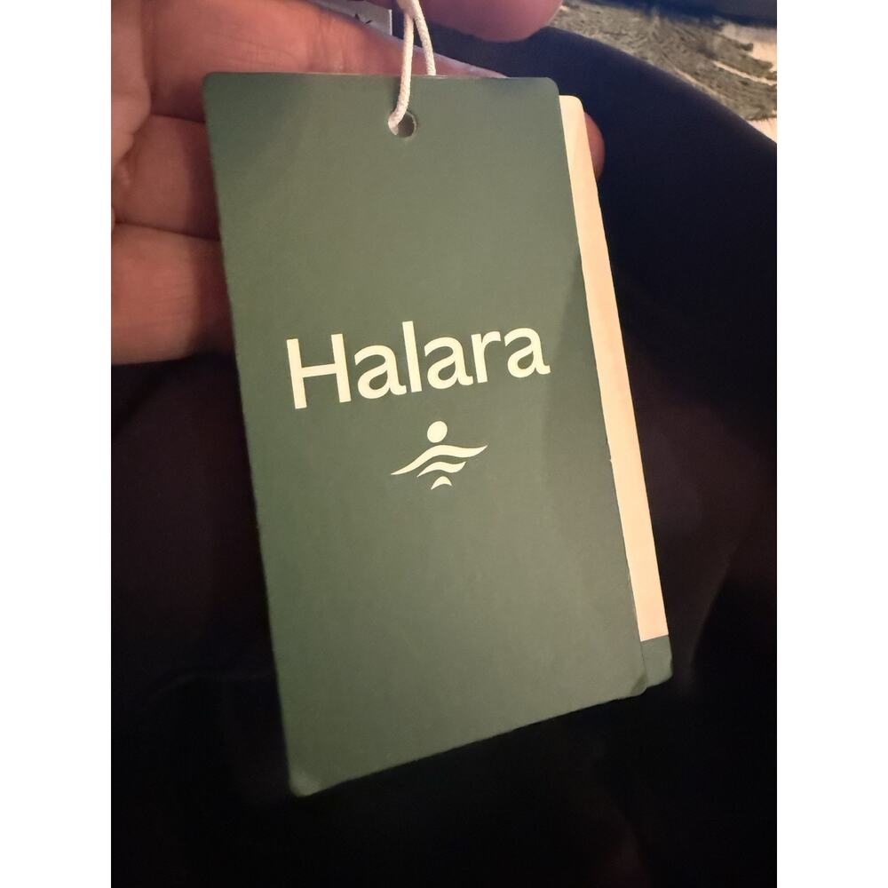 Halara HaloTek Air Petite Wide Leg Pants Women’s Size L Petite Black NWT - Picture 7 of 8